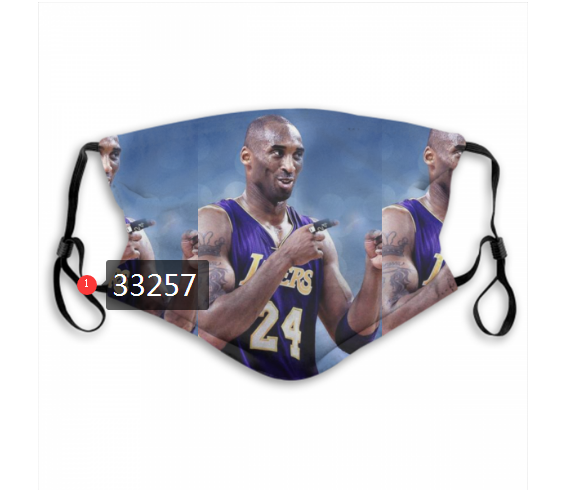 2021 NBA Los Angeles Lakers #24 kobe bryant 33257 Dust mask with filter